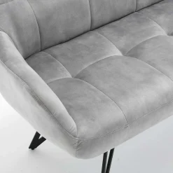 Wohnen Esstisch Sofa in Grau Velours - Reymonda