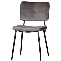 Wohnen Küchenstühle|Esszimmerstühle*Esstisch Stühle in Samt Anthrazit - Mellevos (2er Set)