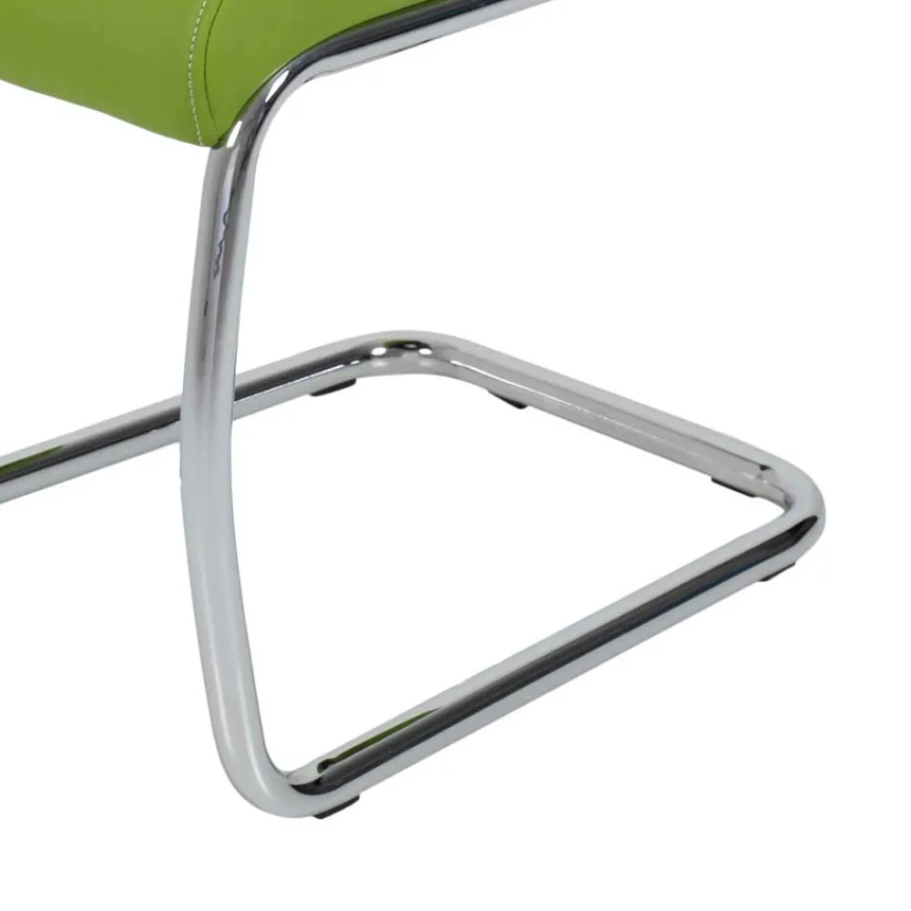 Wohnen Graue Möbel|Wohnzimmerstühle*Esstisch Swingstühle in Grün - Nokadura (Set)