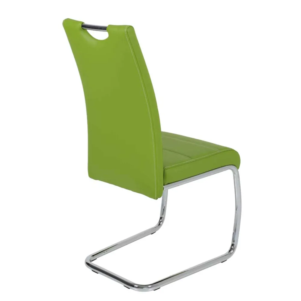 Wohnen Graue Möbel|Wohnzimmerstühle*Esstisch Swingstühle in Grün - Nokadura (Set)