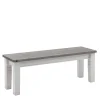 Wohnen Esstischbank Mirandesca in Weiß Grau
