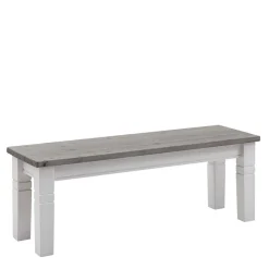 Wohnen Esstischbank Mirandesca in Weiß Grau