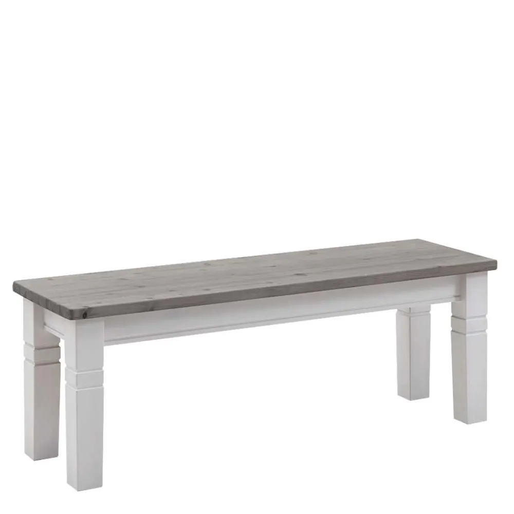 Wohnen Esstischbank Mirandesca in Weiß Grau