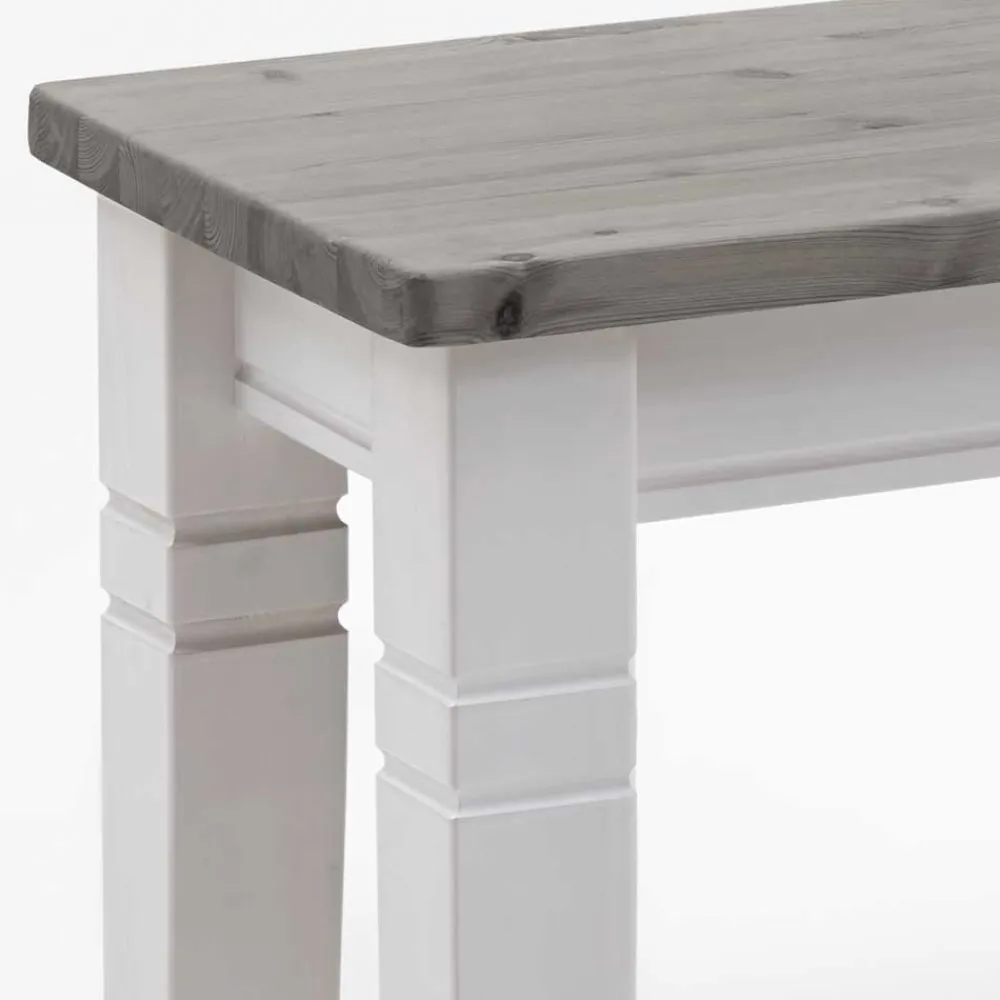 Wohnen Esstischbank Mirandesca in Weiß Grau