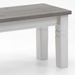 Wohnen Esstischbank Mirandesca in Weiß Grau