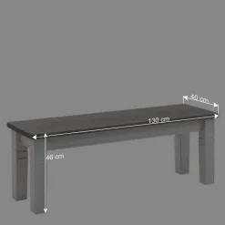 Wohnen Esstischbank Mirandesca in Weiß Grau