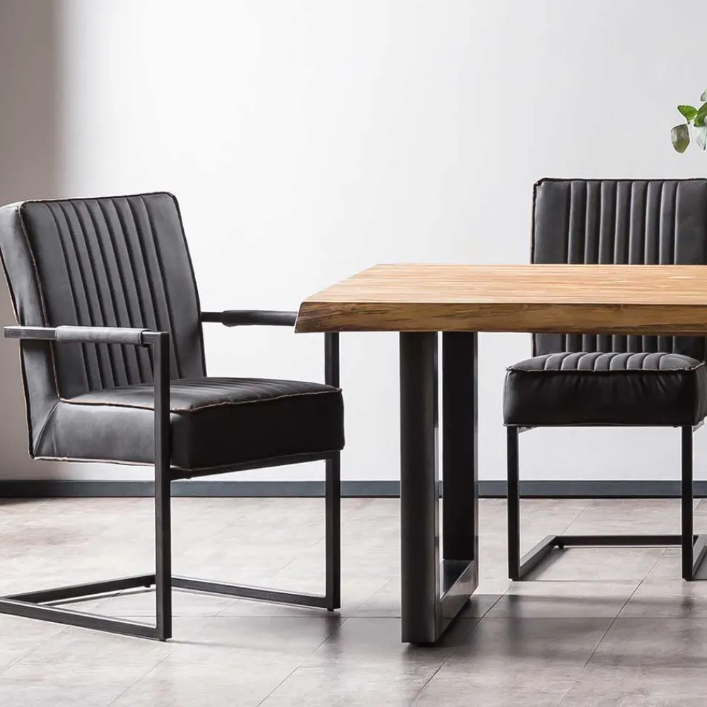 Wohnen Esstischgruppe für acht Personen - Trane (neunteilig)