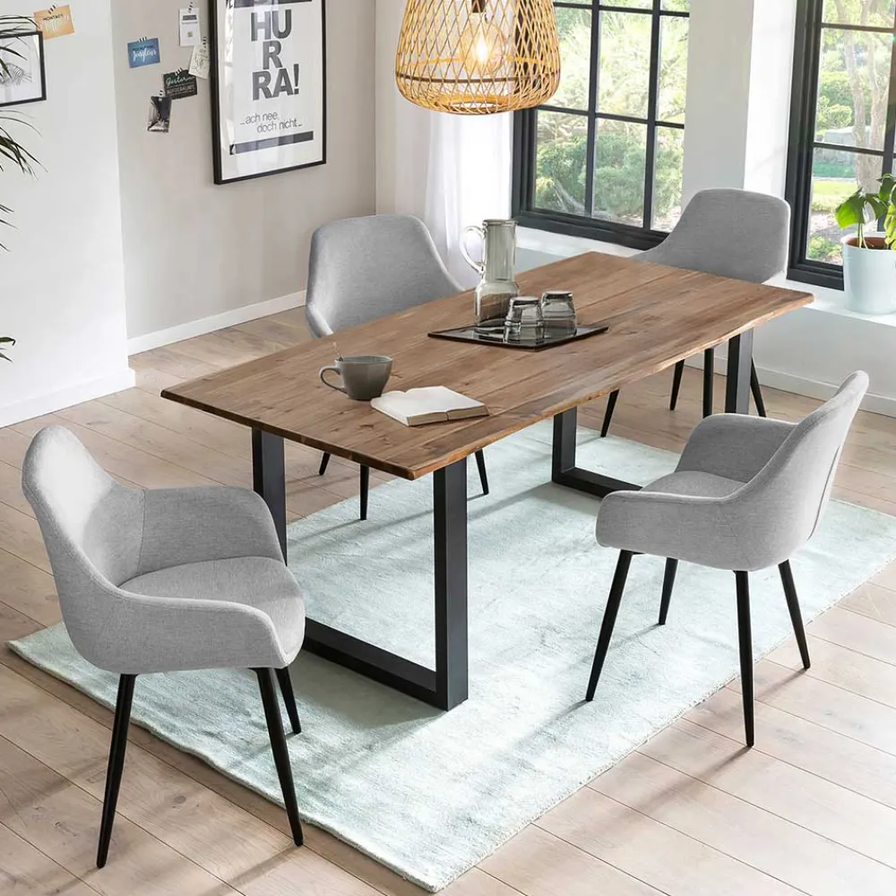 Wohnen Küchen-Essgruppen|Esszimmer Komplett*Esstischgruppe im Modernen Wohnstil - Nikoba (fünfteilig)