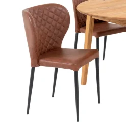 Wohnen Esstischgruppe im Skandi Design - Fjord (fünfteilig)