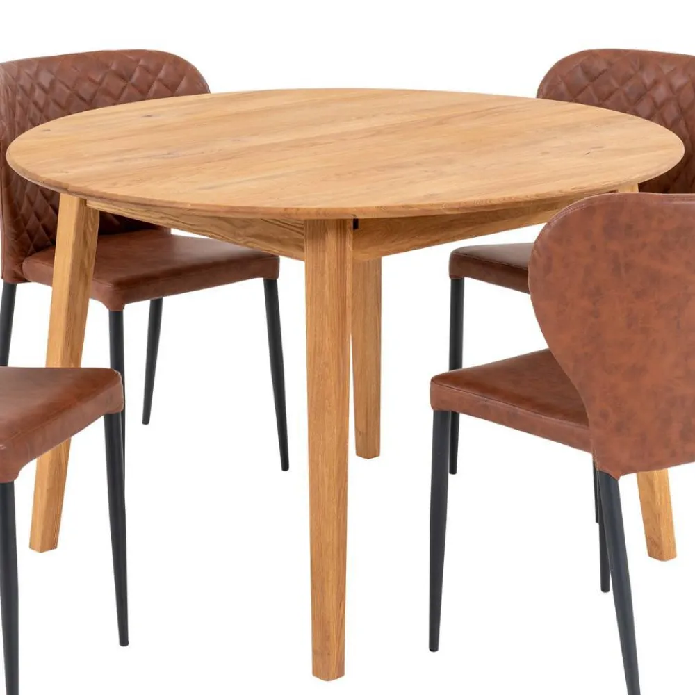 Wohnen Esstischgruppe im Skandi Design - Fjord (fünfteilig)