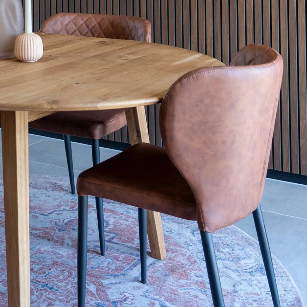 Wohnen Esstischgruppe im Skandi Design - Fjord (fünfteilig)