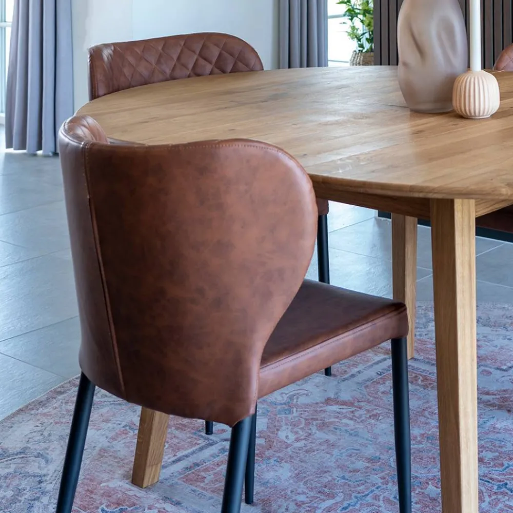 Wohnen Esstischgruppe im Skandi Design - Fjord (fünfteilig)