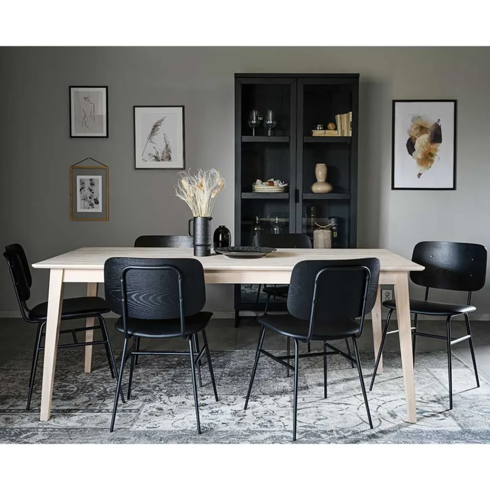 Wohnen Esstischgruppe im Skandinavischen Stil - Pessoa I (siebenteilig)
