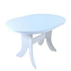 Wohnen Esstisch-Gruppe in Weiß & Braun - Zero (fünfteilig)