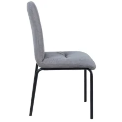 Wohnen Schwarze Möbel|Tische*Esstischgruppe mit 4 Polsterstühlen - Yucata (fünfteilig)