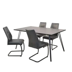 Wohnen Esstischgruppe mit vier Sitzplätzen - Kontrada (fünfteilig)