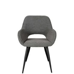 Wohnen Wohnzimmerstühle*Esstisch-Sessel in Grau Boucle - Regison (2er Set)