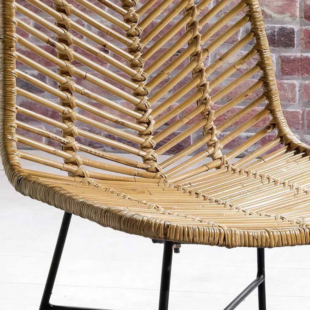 Wohnen Rattanmöbel*Esstischstuhl aus Rattan Geflecht - Krapina (2er Set)