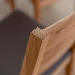 Wohnen Naturholzmöbel|Küchenstühle*Esstischstuhl aus Wildeiche mit Kunstleder Sitz - Ernestan