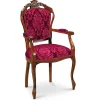 Wohnen Wohnzimmerstühle|Barock Möbel*Esstischstuhl mit Armlehnen im Barockstil - Vennezo
