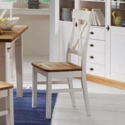 Wohnen Esstischstuhl Sibiuta aus Kiefer Massivholz (2er Set)