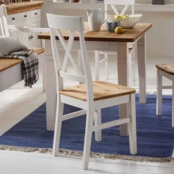 Wohnen Esstischstuhl Sibiuta aus Kiefer Massivholz (2er Set)