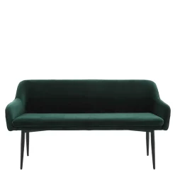 Wohnen Küchenbänke|Esszimmerbänke*Esszimmer Bank in Dunkelgrün Samt - Laruis