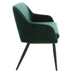 Wohnen Küchenbänke|Esszimmerbänke*Esszimmer Bank in Dunkelgrün Samt - Laruis