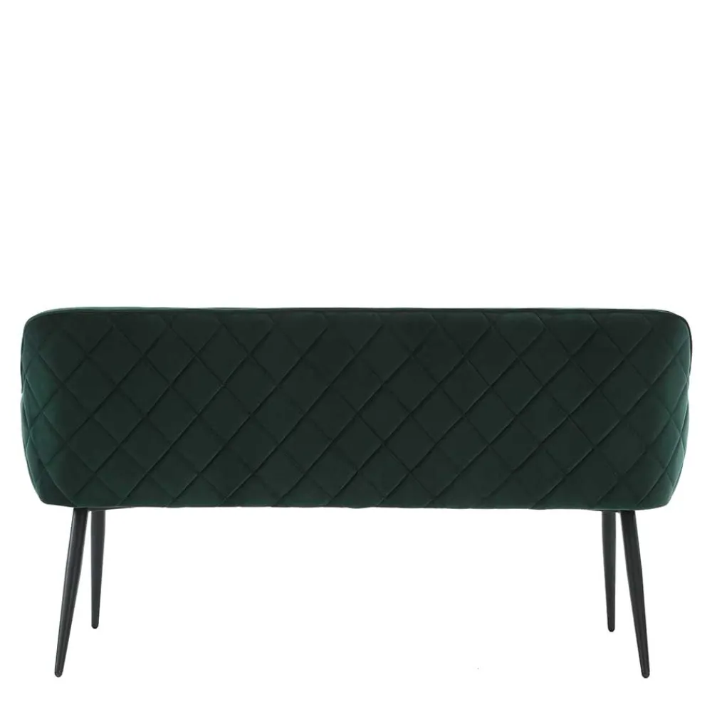 Wohnen Küchenbänke|Esszimmerbänke*Esszimmer Bank in Dunkelgrün Samt - Laruis