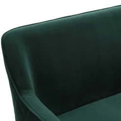 Wohnen Küchenbänke|Esszimmerbänke*Esszimmer Bank in Dunkelgrün Samt - Laruis