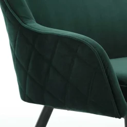 Wohnen Küchenbänke|Esszimmerbänke*Esszimmer Bank in Dunkelgrün Samt - Laruis