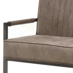 Wohnen Esszimmer Bank in Taupe Microfaser - Runian