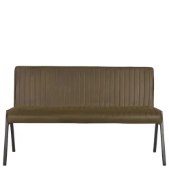 Wohnen Esszimmer Bank mit Lehne in Oliv Grün Microfaser - Sorellas