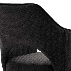 Wohnen Graue Möbel|Wohnzimmerstühle*Esszimmer Drehstühle in Grau Stoff - Rirona (2er Set)