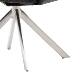 Wohnen Graue Möbel|Wohnzimmerstühle*Esszimmer Drehstühle in Grau Stoff - Rirona (2er Set)