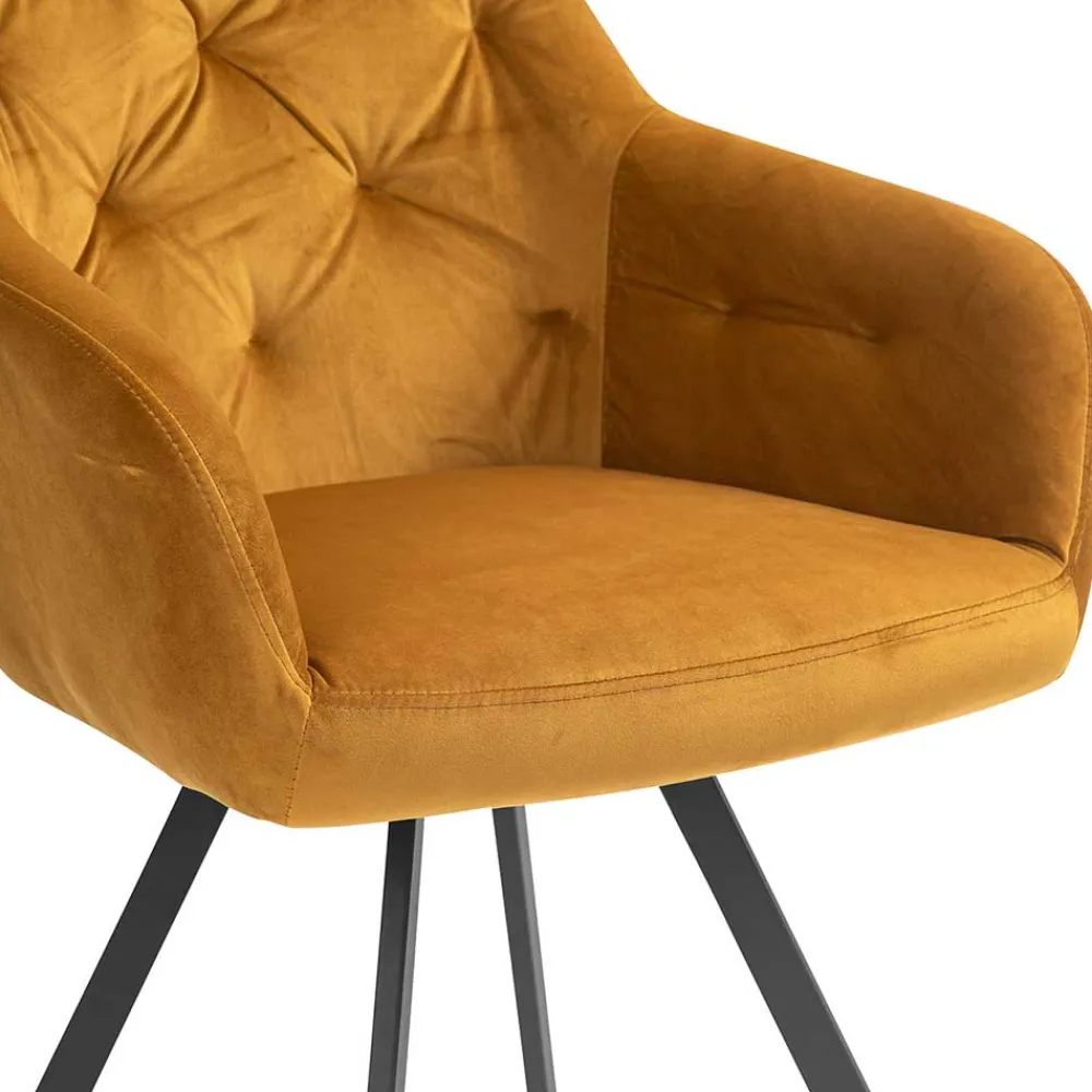 Wohnen Küchenstühle|Esszimmerstühle*Esszimmer Drehstuhl mit Armlehnen - Delamaro