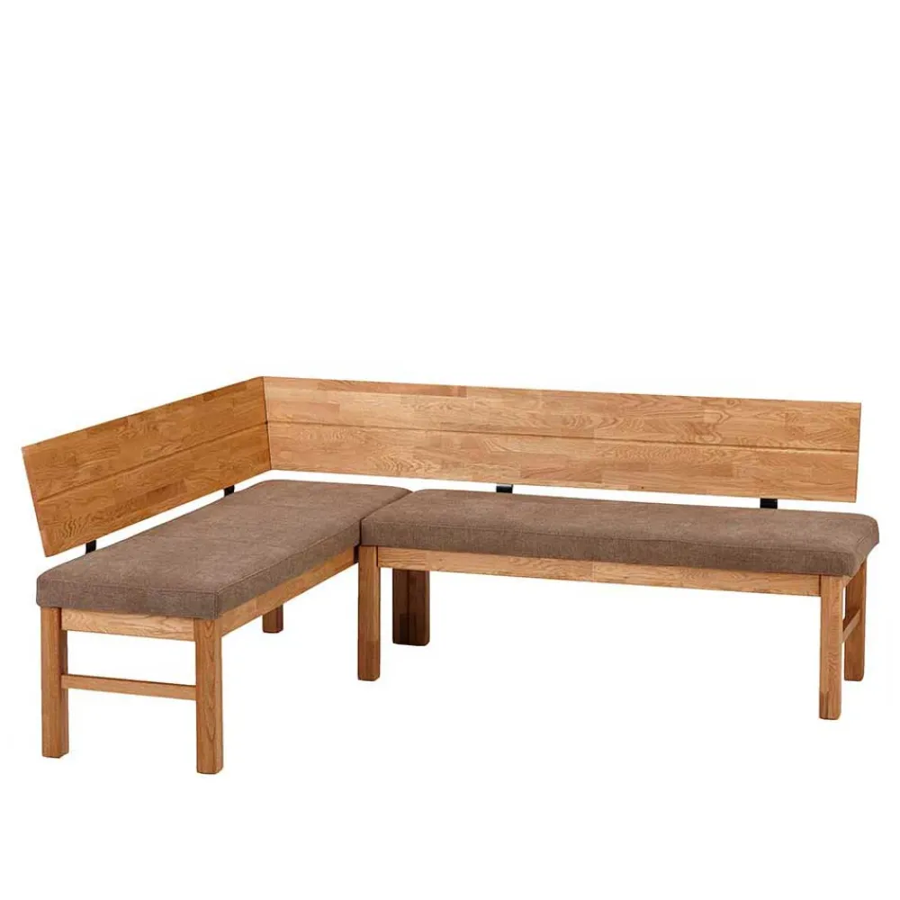 Wohnen Esszimmer Eckbank aus Wildeiche & Microfaser - Virds