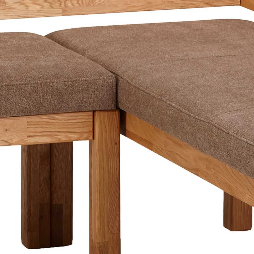 Wohnen Esszimmer Eckbank aus Wildeiche & Microfaser - Virds