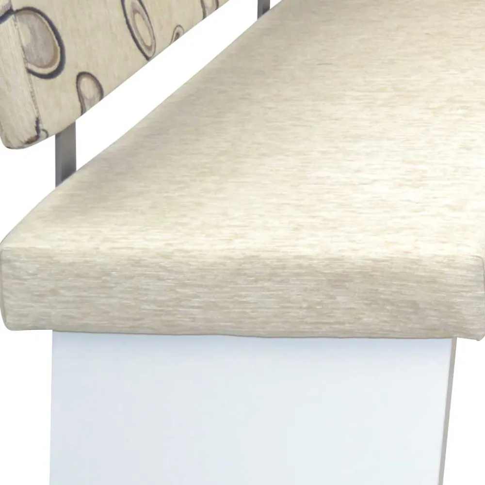 Wohnen Küchenbänke|Esszimmerbänke*Esszimmer Eckbank in Beigegrau und Weiß - Montuna