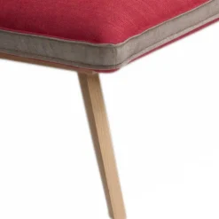 Wohnen Küchenbänke|Esszimmerbänke*Esszimmer Eckbank in Rot mit Beige - Laudion