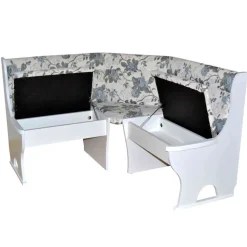 Wohnen Küchenbänke|Esszimmerbänke*Esszimmer Eckbank in Weiß - Pisa