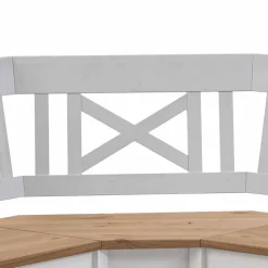 Wohnen Esszimmer Eckbank Lugon aus Kiefer Weiß massiv