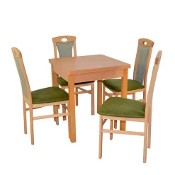 Wohnen Küchen-Essgruppen|Esszimmer Komplett*Esszimmer Essgruppe in Buche - Captino (fünfteilig)