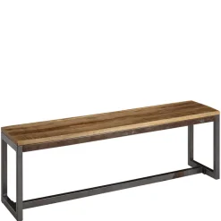 Wohnen Esszimmer Esstisch Bank mit Holzsitz aus Mango - Ligurcia