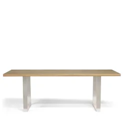 Wohnen Esszimmer Esstisch in Eiche Bianco Holz - Merida