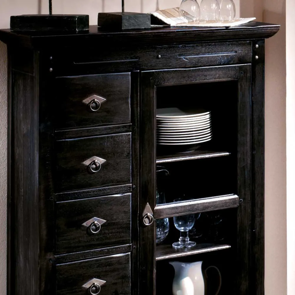 Wohnen Esszimmer Kommode Imano aus Akazie Massivholz