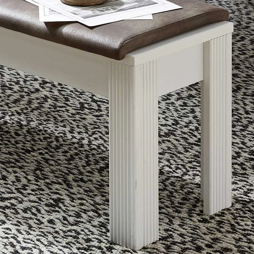 Wohnen Esszimmer Landhausbank mit Polsterauflage - Sinolita