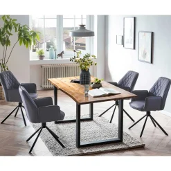 Wohnen Esszimmer Möbelset modern - Bornholma (fünfteilig)