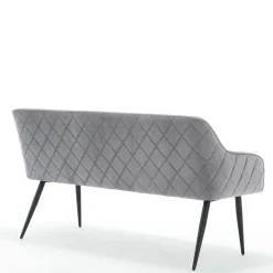 Wohnen Sitzbank|Küchenbänke*Esszimmer Polsterbank in Grau mit Schwarz - Setta