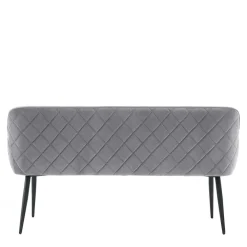 Wohnen Sitzbank|Küchenbänke*Esszimmer Polsterbank in Grau mit Schwarz - Setta